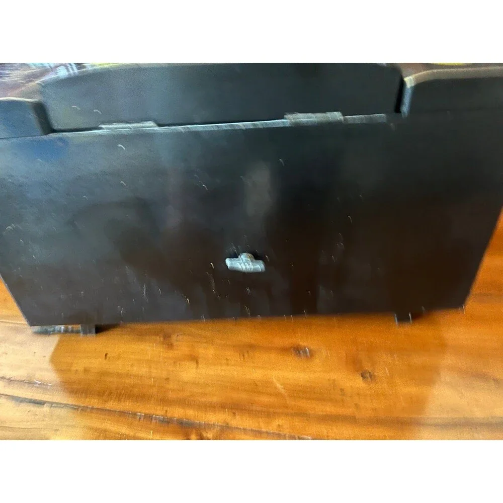 Vintage Toyo Japanese Black Lacquer Music Jewelry Box